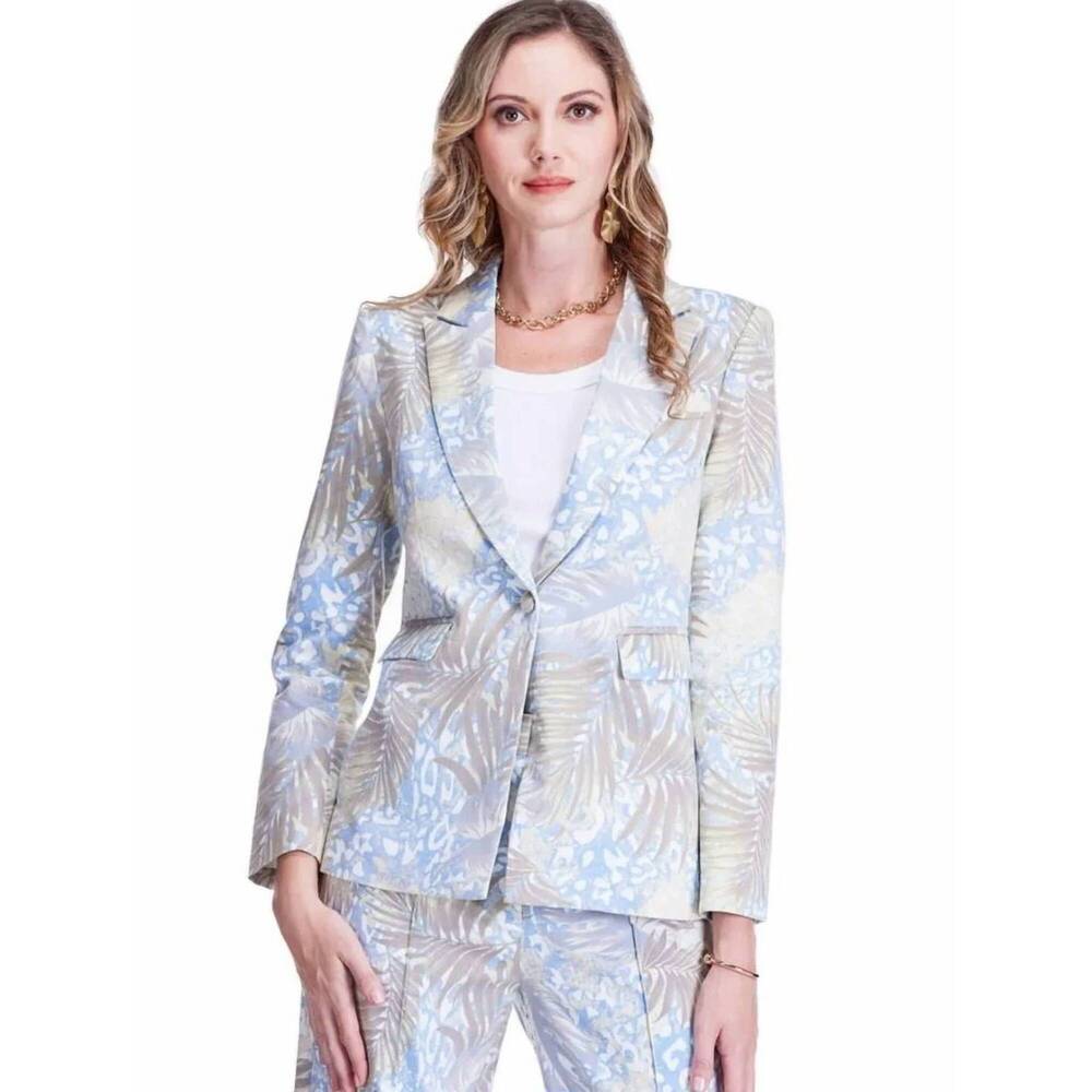 NEW JADE button blazer tailored jacket in desert palm